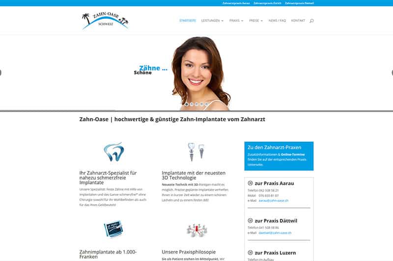 Website/Homepage Zahnarzt