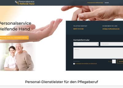 Homepage für Personaldienstleister in Frankfurt und Babenhausen