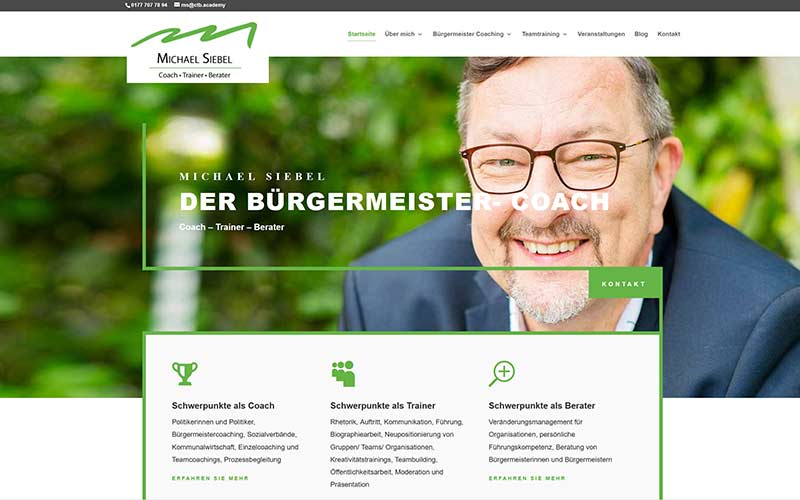 Website-Erstellung | Bürgermeister-Coach Darmstadt